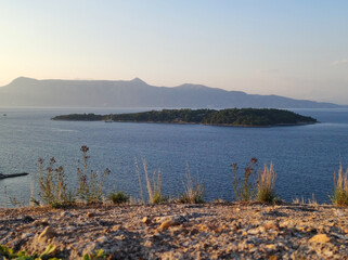 Vido island near Corfu Island in Greece