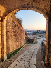 Obraz premium old Venetian fortress in Corfu town