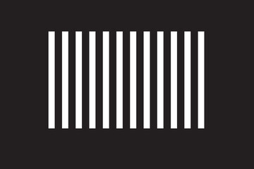 bar code on black