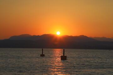 Sonnenuntergang am Gardasee