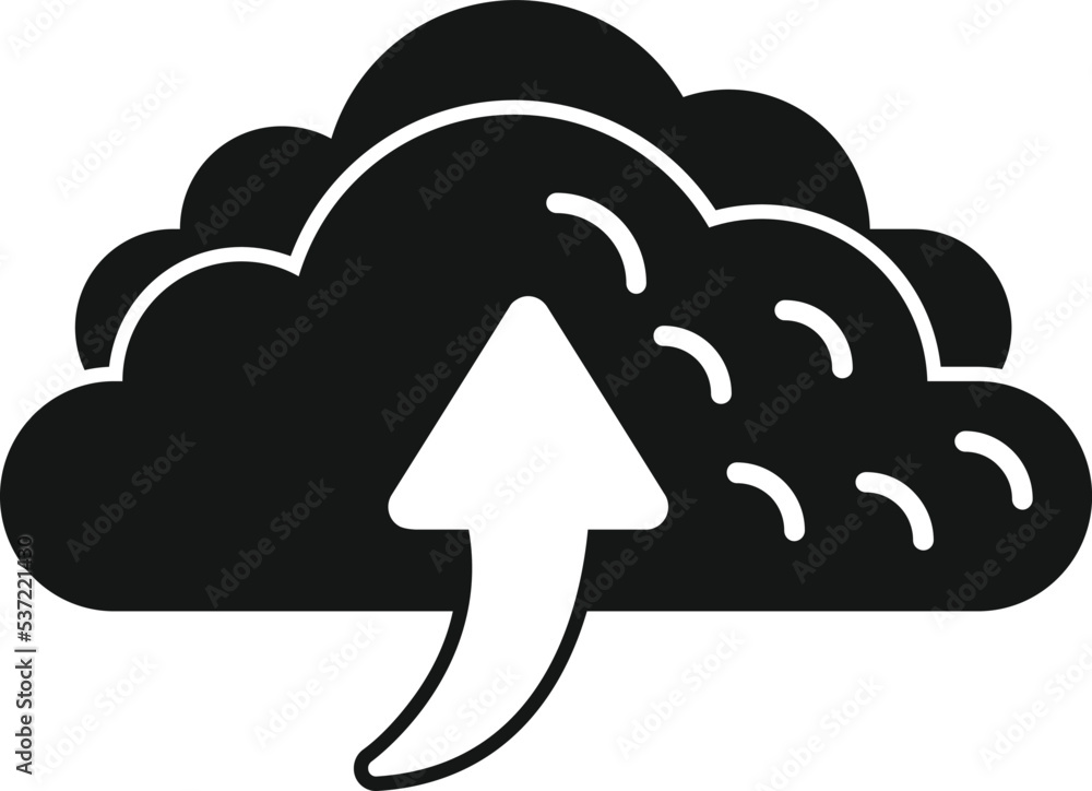 Poster cloud repost icon simple vector. report chart. data document