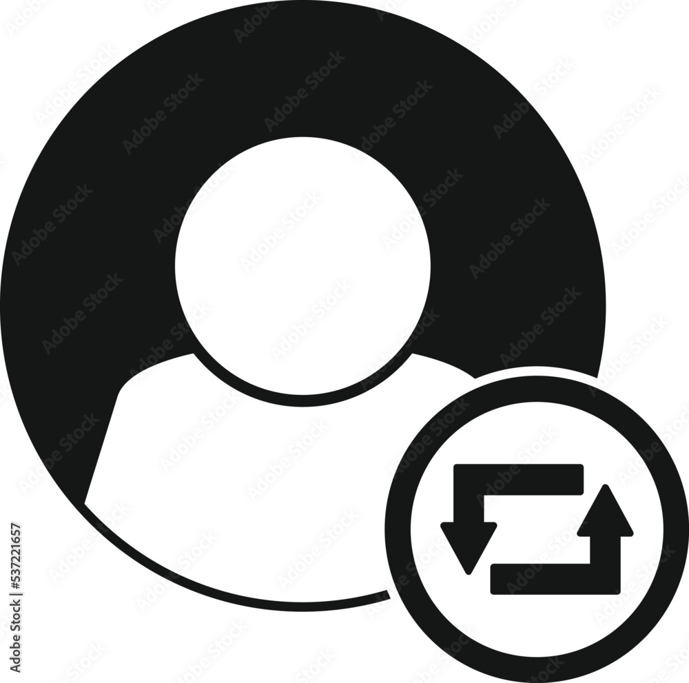 Poster avatar repost icon simple vector. report chart. modern mark