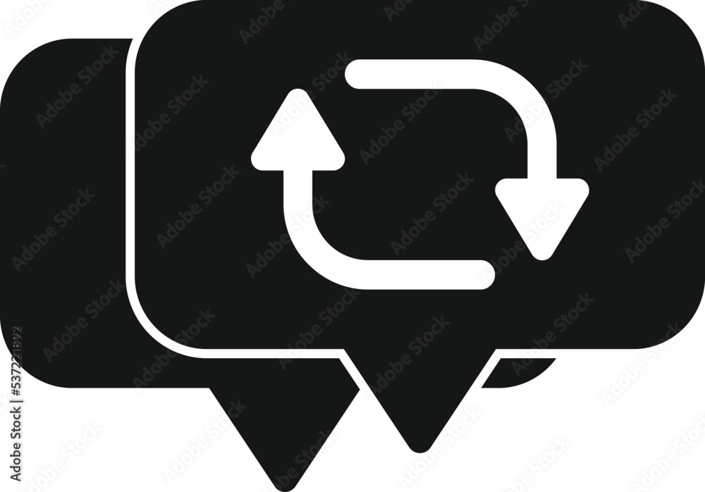 Poster chart repost icon simple vector. repost graphic. data document