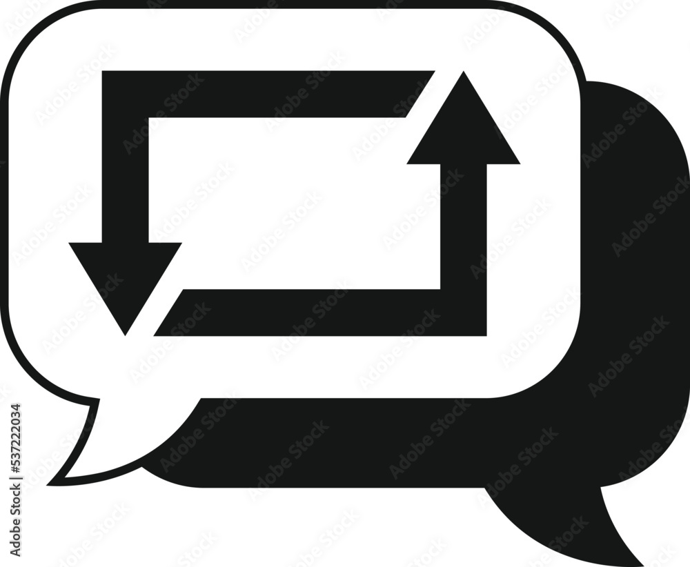 Poster repost market icon simple vector. chart data. list computer