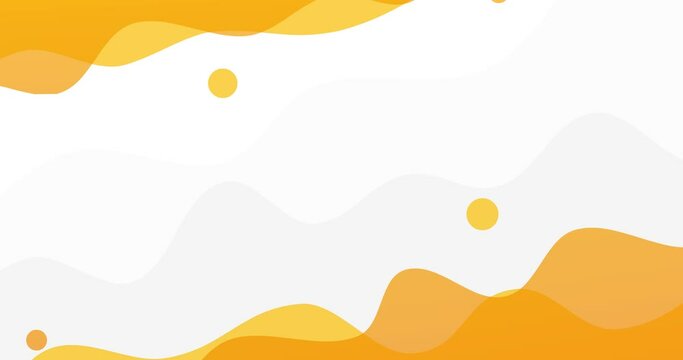orange and yellow gradient abstract wave background animation