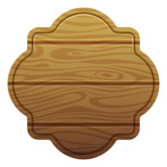 Wooden signboard in wild west style. Retro timber plate