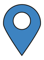 Geo pin icon. Location symbol. Map tag