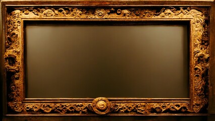 Obraz premium antique gold frame baroque style