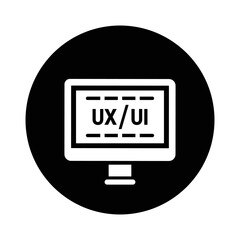 Page, Layout icon. Black vector sketch.