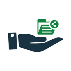 Share, document, file icon. Editable vector graphics.