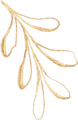 Leaf of golden luxury illustration
