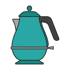 Kettle vector icon.Color vector icon isolated on white background kettle.
