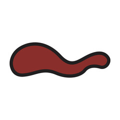 Ketchup vector icon.Color vector icon isolated on white background ketchup.