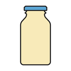 Ketchup vector icon.Color vector icon isolated on white background ketchup.