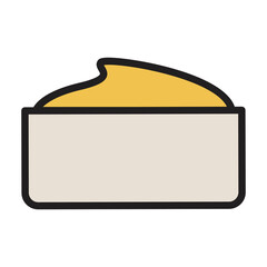 Ketchup vector icon.Color vector icon isolated on white background ketchup.