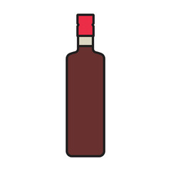 Ketchup vector icon.Color vector icon isolated on white background ketchup.
