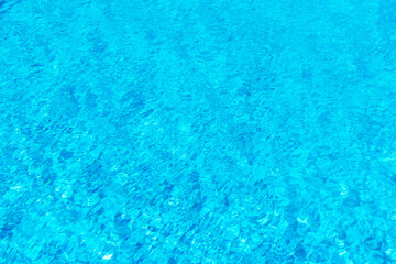 pool design in a modern residence. Sunny weather, sun beds. Vacation