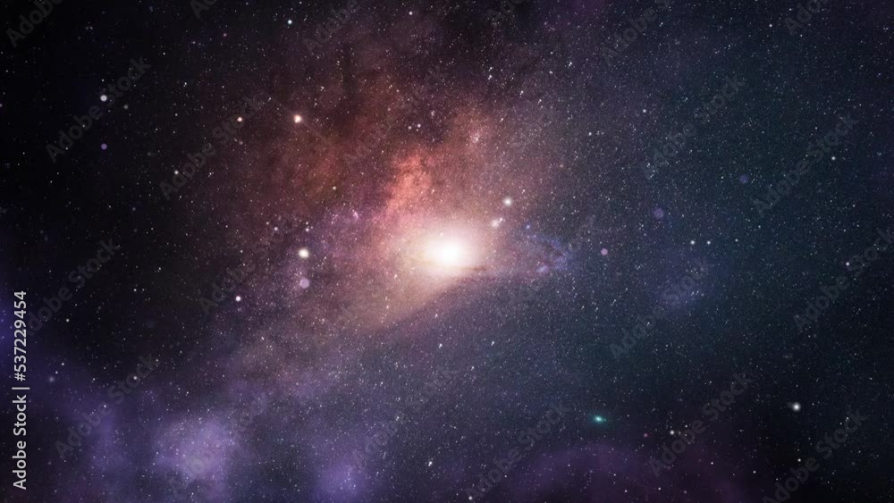 Wall mural cosmic nebula and galaxy space