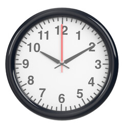 3d rendering illustration of an office wall clock