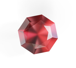 Red diamond on white background