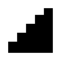 Indoor Stairs Flat Vector Icon