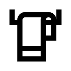Towel Hanger Flat Vector Icon