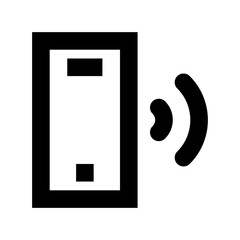 Mobile Ringing Flat Vector Icon