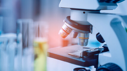 Scientist or researchers working in science laboratory, medical technology research work, science laboratory research and development concept.