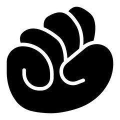 hand cartoon glyph icon