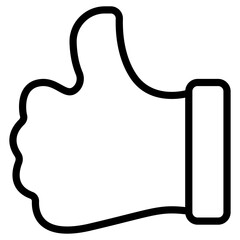 hand cartoon line icon