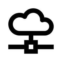 Cloud Network Vector Icon