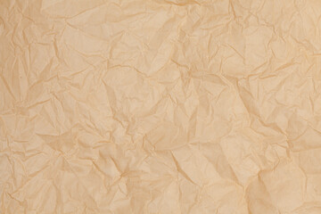 brown baking paper sheets , top view
