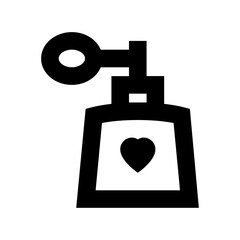 Romantic Perfume Flat Vector Icon