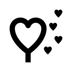 Heart Feelings Flat Vector Icon
