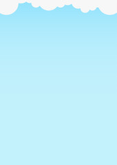 Blue blank background for letter to santa claus