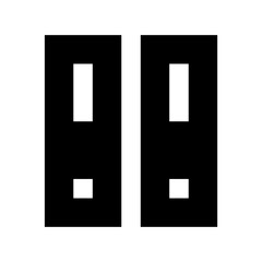 File Folders Flat Vector Icon