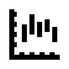 Bar Graph Flat Vector Icon