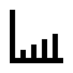 Growth Chart Flat Vector Icon