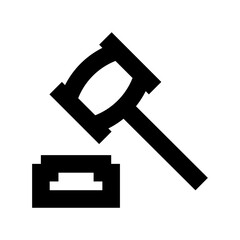 Auction Flat Vector Icon