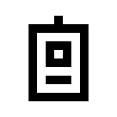 Id Card Flat Vector Icon