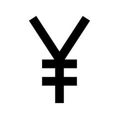 Japanese Yen Flat Vector Icon