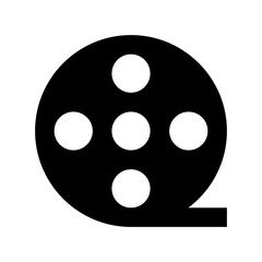 Camera Reel Flat Vector Icon