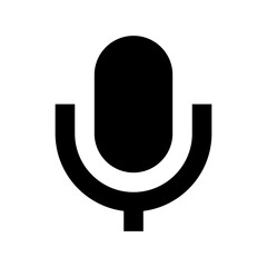 Microphone Flat Vector Icon