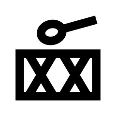 Drumbeat Flat Vector Icon