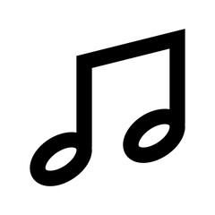 Music Note Flat Vector Icon