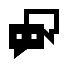 Speech Bubbles Flat Vector Icon