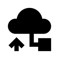 Cloud Sharing Flat Vector Icon