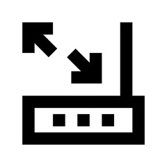 Internet Modem Flat Vector Icon
