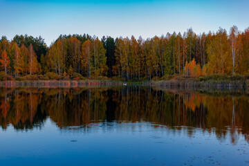 Lake of the Woods on an October evening in Samarskaya Luka National Park!