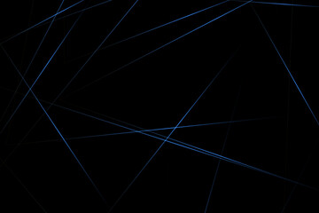 Abstract black with blue lines, triangles background modern design. Vector illustration EPS 10.